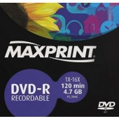 DVD-R Maxprint 4.7GB SIM 120 MIN 16X 003279