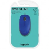 Mouse Óptico USB Azul Logitech M110 Silent 003336