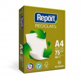 Papel A4  75gr. Reciclado  pct.c/500 Folhas Report 002901