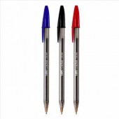 Caneta Esferográfica Bic 1.6  Cristal Bold Azul+preta+vermelha 002978