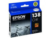 Cartucho Epson 138 T138120AL Preto Original 22 ml