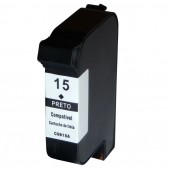 Cartucho HP 15 C6615NL Preto Compatível  38 ml