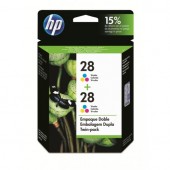 Cartucho HP 28 C8728A Color Original Embalagem dupla 16 ml