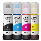 Kit Refi Epson T544 Original Preto, Ciano, Magenta e Amarelo