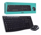 Kit Teclado e Mouse Sem Fio Preto MK270 Logitech 003444