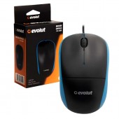 Mouse Óptico USB Azul EO-102 Evolut 002700