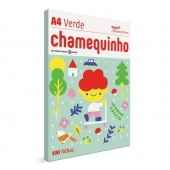 Papel A4  75gr. Verde  pct.c/100 Folhas Chamequinho 002671